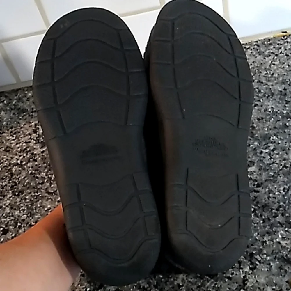 Dearfoams Men's Gray Hard Bottom Wool Blend Memory Foam Slippers. Size 8-9 - Picture 7 of 8